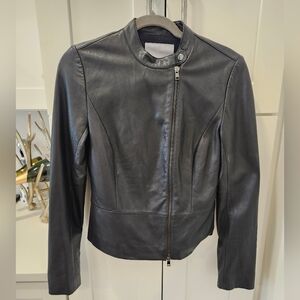 Classiques Entier Black Leather Jacket Sz Xs